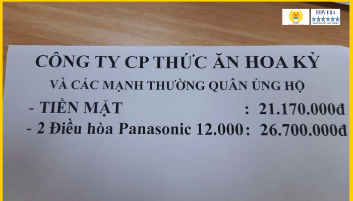 Một chút sẻ chia, trao tấm lòng thành